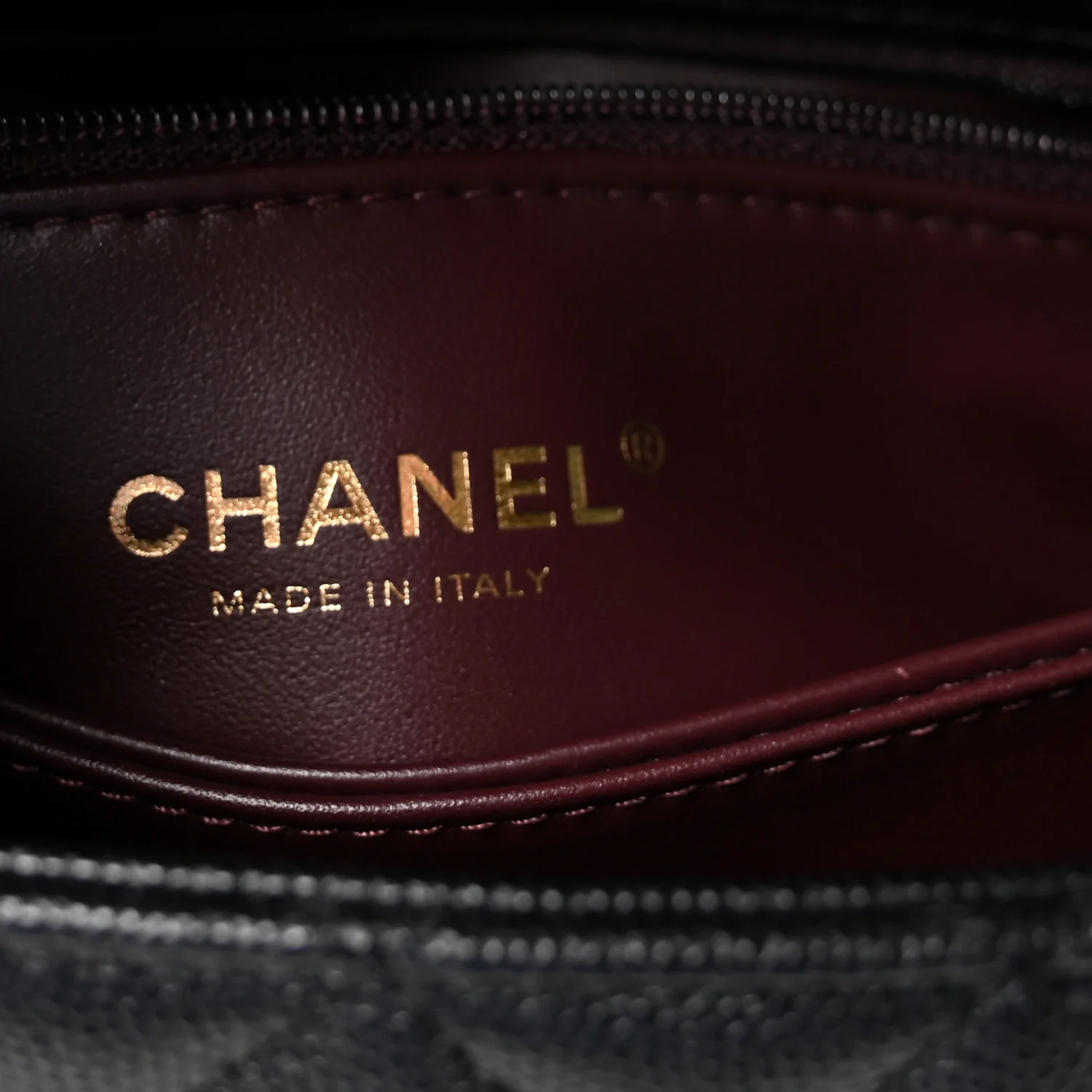 Caviar Quilted Mini Coco Handle Flap Black