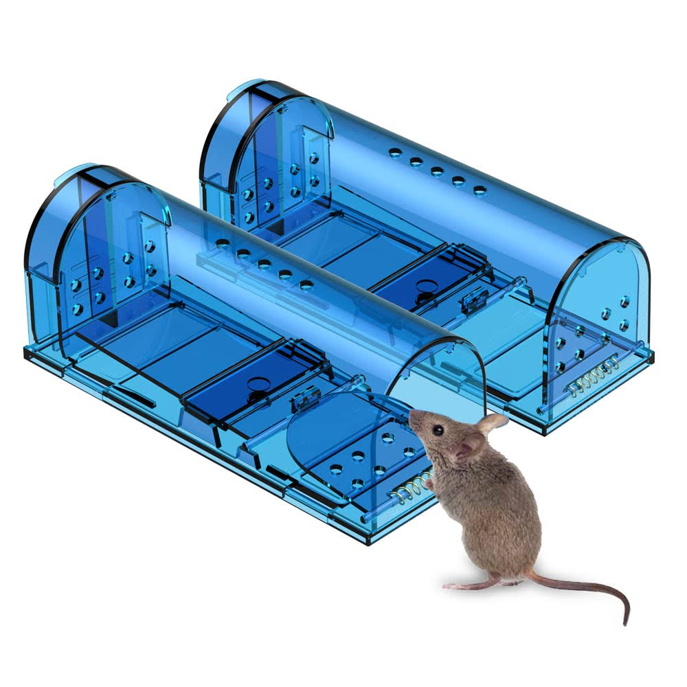 Blinc Humane Mouse Trap | Catch and Release Mouse Traps That Work | Mice Trap No Kill for mice/Rodent Pet Safe (Dog/Cat) Best Indoor/Outdoor Mousetrap