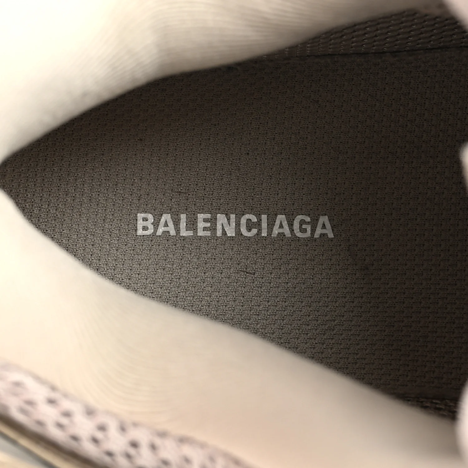Mesh Rubber Womens Track Sneakers 40 Balenciaga Grey