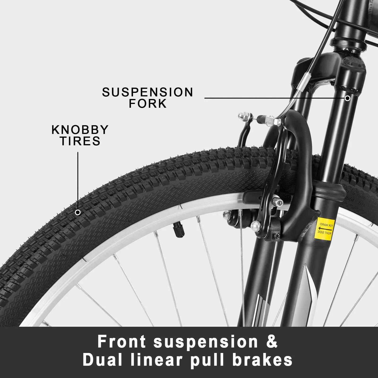 Hykolity 27.5 in Mountain Bike MTB Outdoor Bicycle Cycling 18 Speed Trail Sport Off - Road Bikes Full Suspension for Adult Men Unisex Black