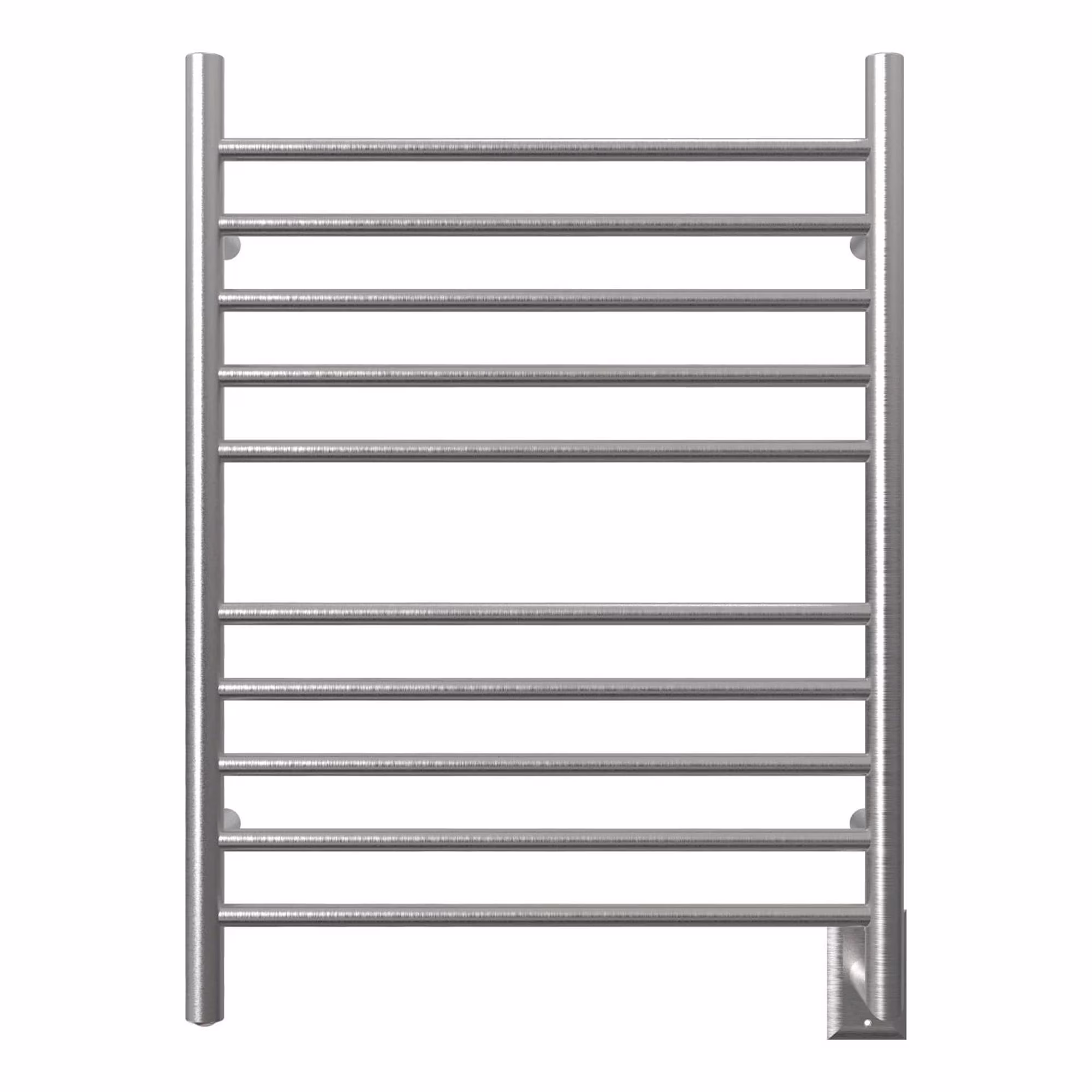 Amba Products 33.5" Gold Hardwired Straight 10 Polished Bar Towel Warmer