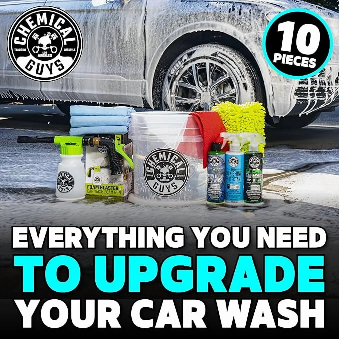 HOL148 10-Piece Arsenal Builder Car Wash Kit - Image 3