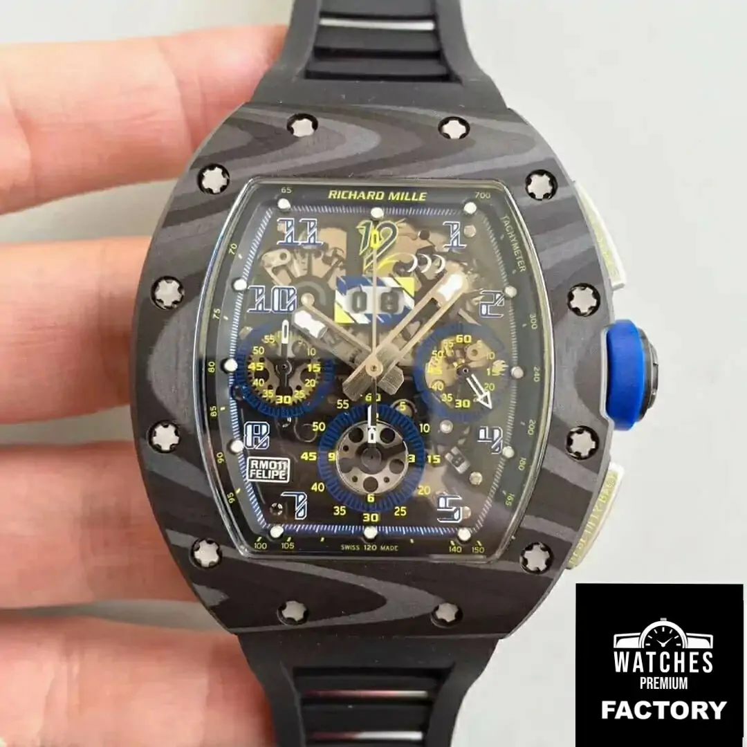 Richard Mille RM-011 KV Factory Rubber Strap