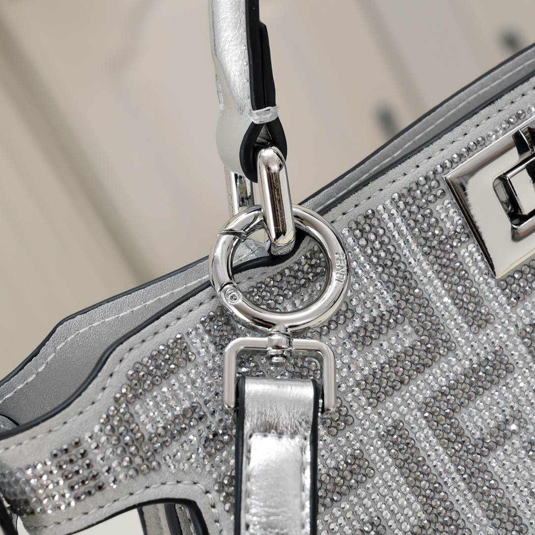 Fen Peekaboo ISeeU Petite diamond tote bag