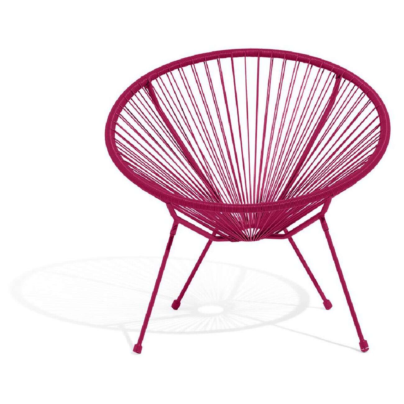 Fauteuil de jardin Urban filaire rouge 85x72xH83cm