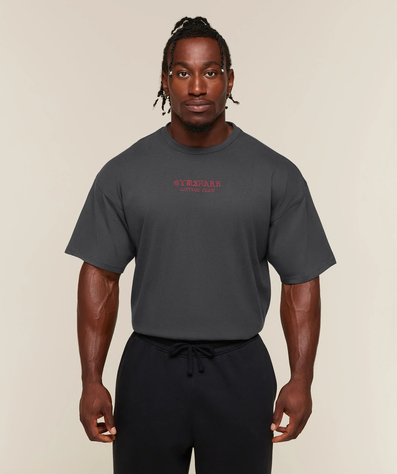 Lifting Statue Graphic T-Shirt - Onyx Grey