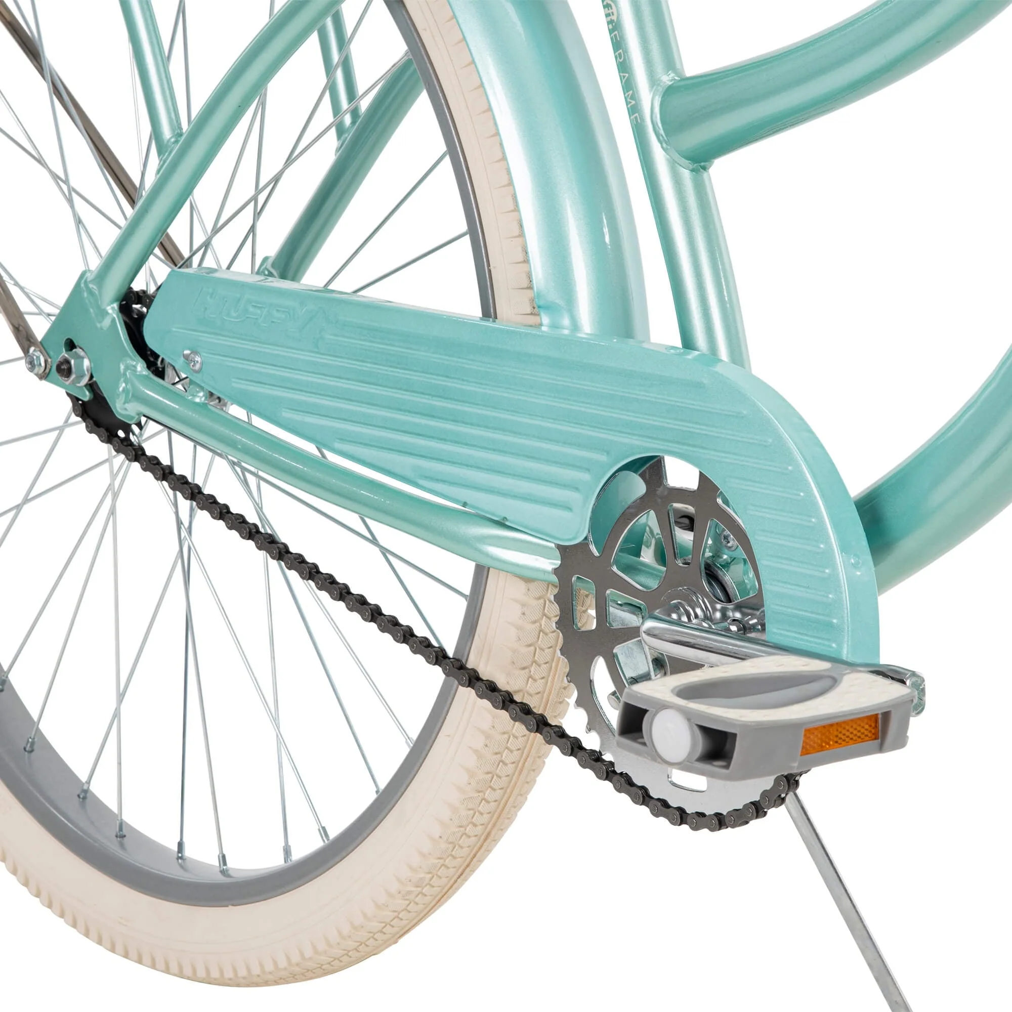 26 In Women's Classic Beach Cruiser Bike, Mint Green Image 9