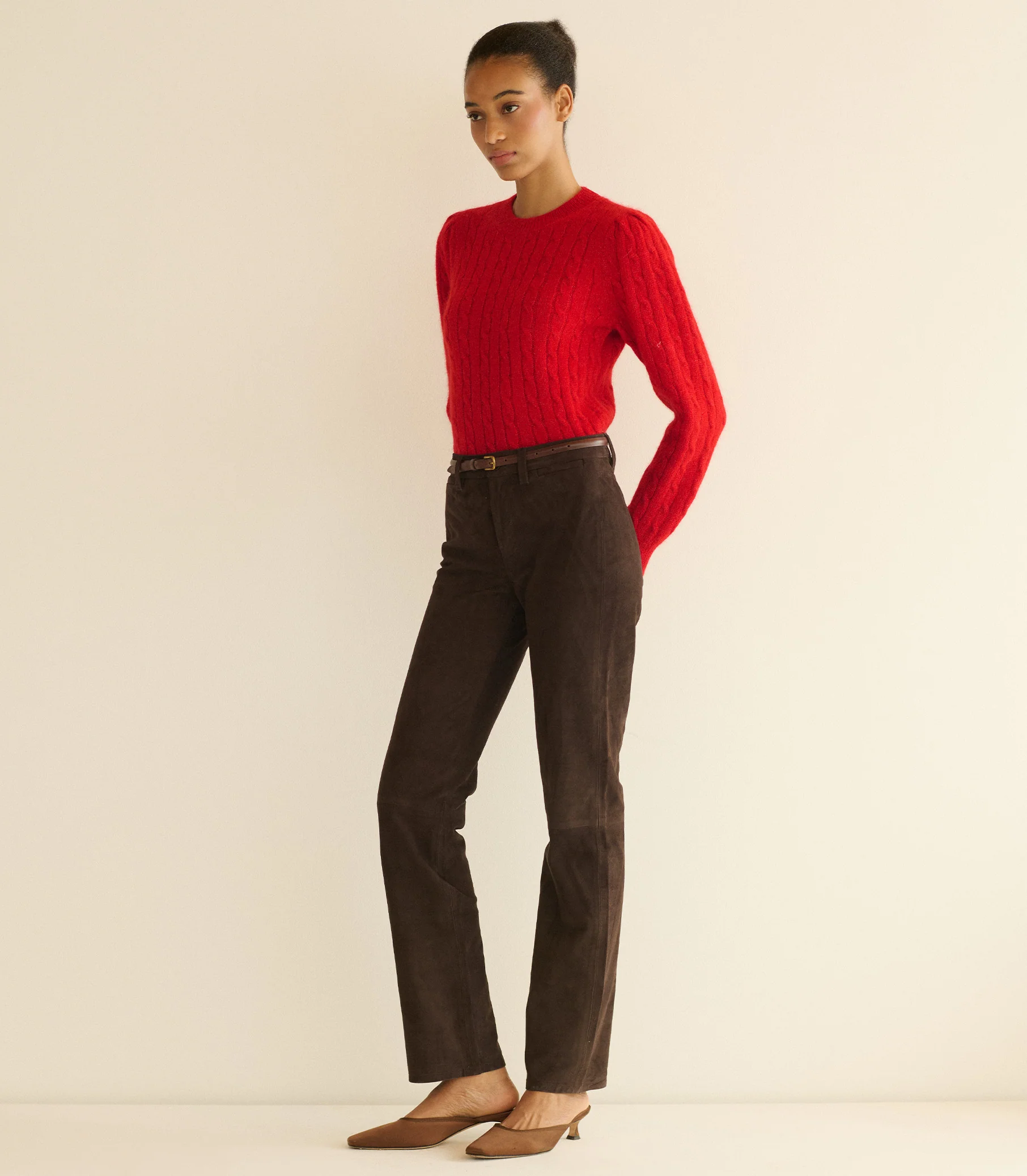 LINDON SWEATER -- CERISE