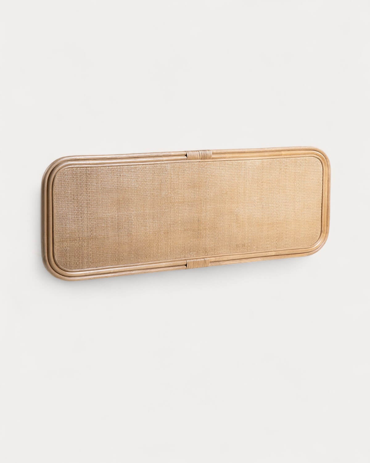 Maisie - Cabecero para Cama de Madera y Ratán Natural (60x161 cm) Maisie