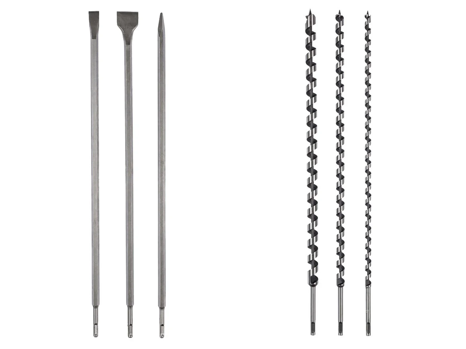 PARKSIDE Set de burins ou de mches  spirale SDS-plus
