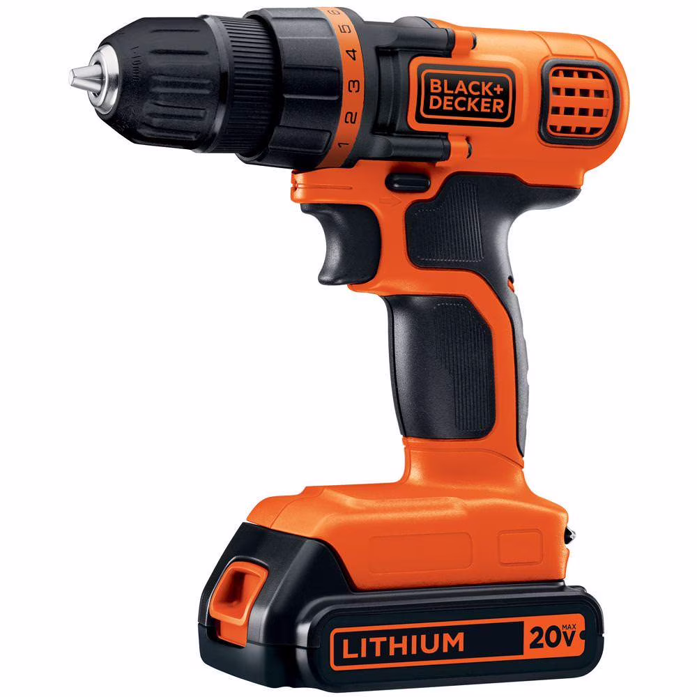 BLACK+DECKER 20 - Volt Max* Lithium - Ion Drill - Driver, LDX120C