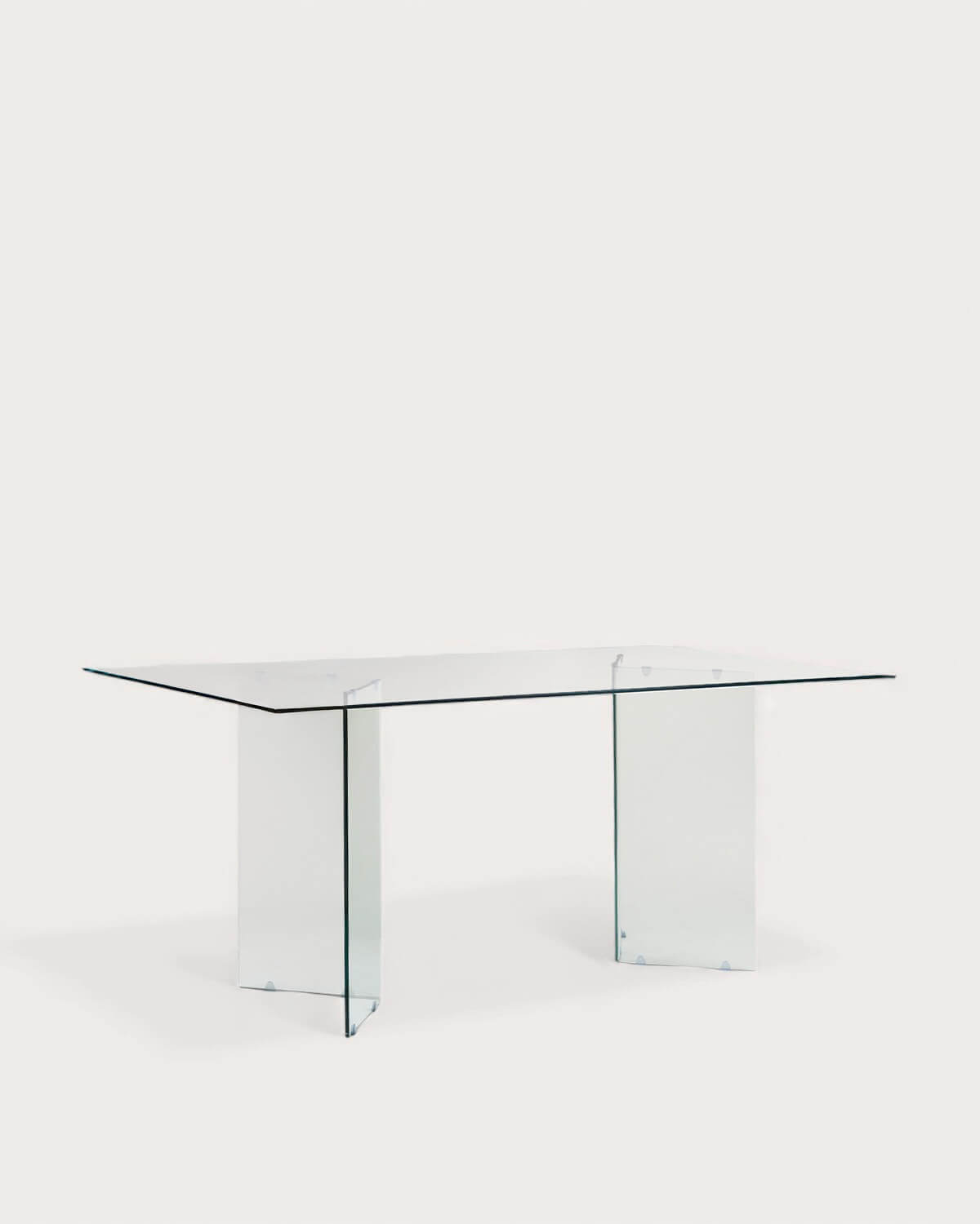 Kamil - Mesa de Comedor Rectangular de Cristal Templado (180x90 cm) Kamil