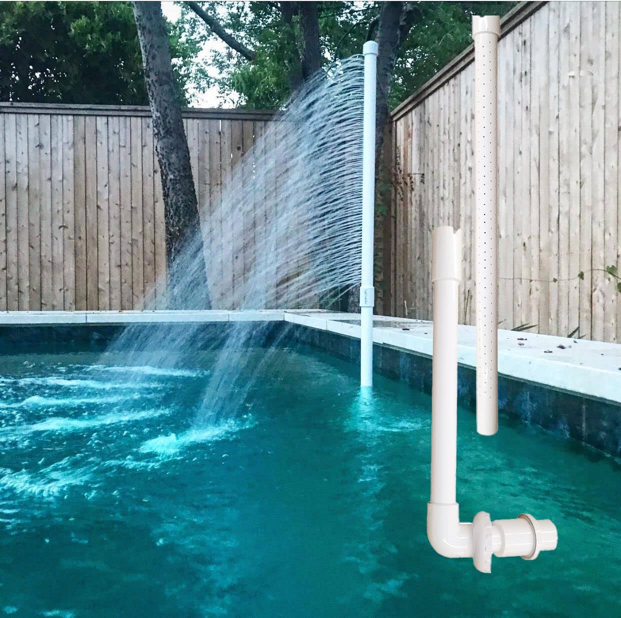 MistCooling Pool Cooler Simple to Install-No Additional Electricity to Operate