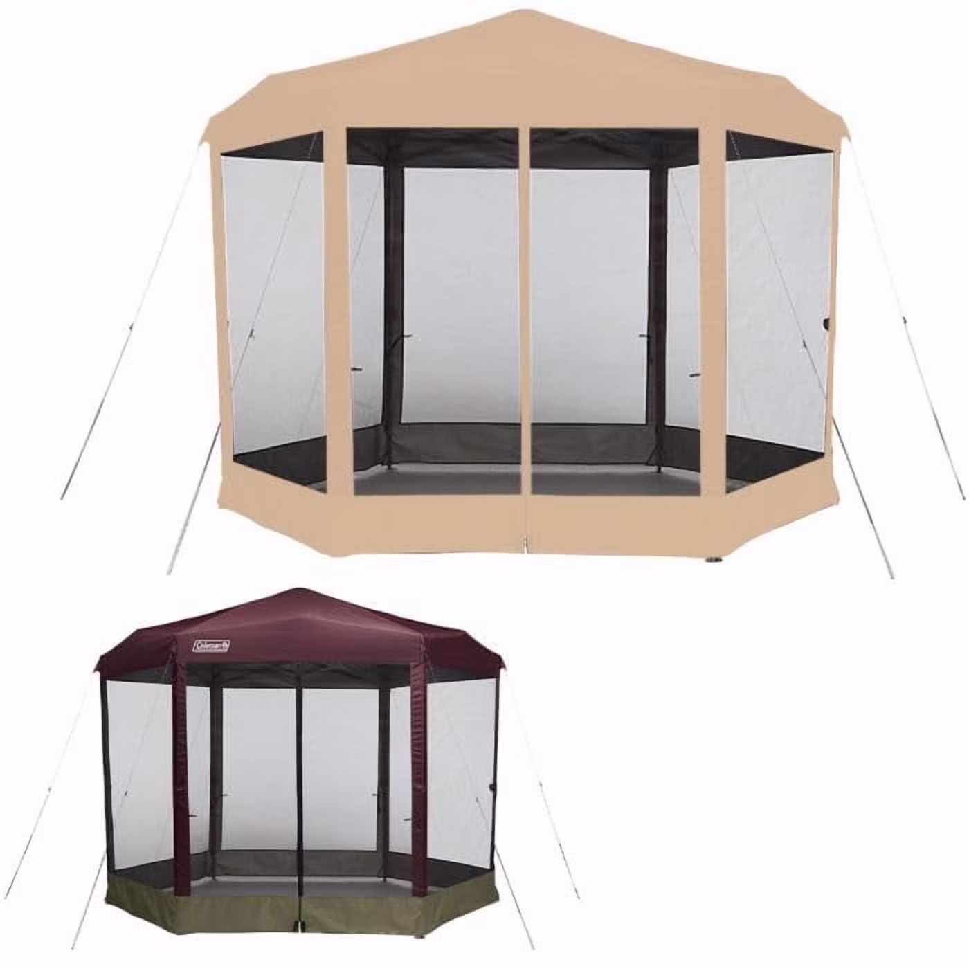 Garden Winds Custom Fit Replacement Canopy Top Cover and Netting Set Compatible with The Coleman Back Home 2156415 10.5�?X 9�?Instant Setup Tent - Upgraded Performance RipLock 350 Fabric
