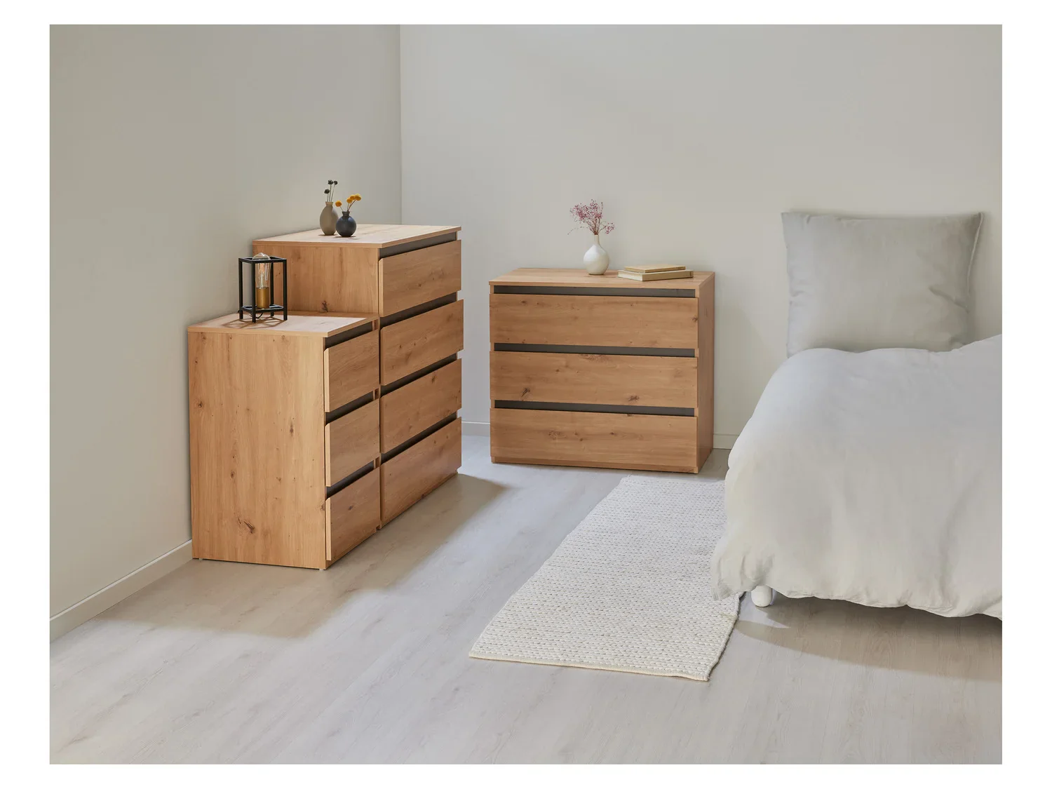 LIVARNO home Commode Genve, 85 x 75,5 x 48 cm, imitation chne