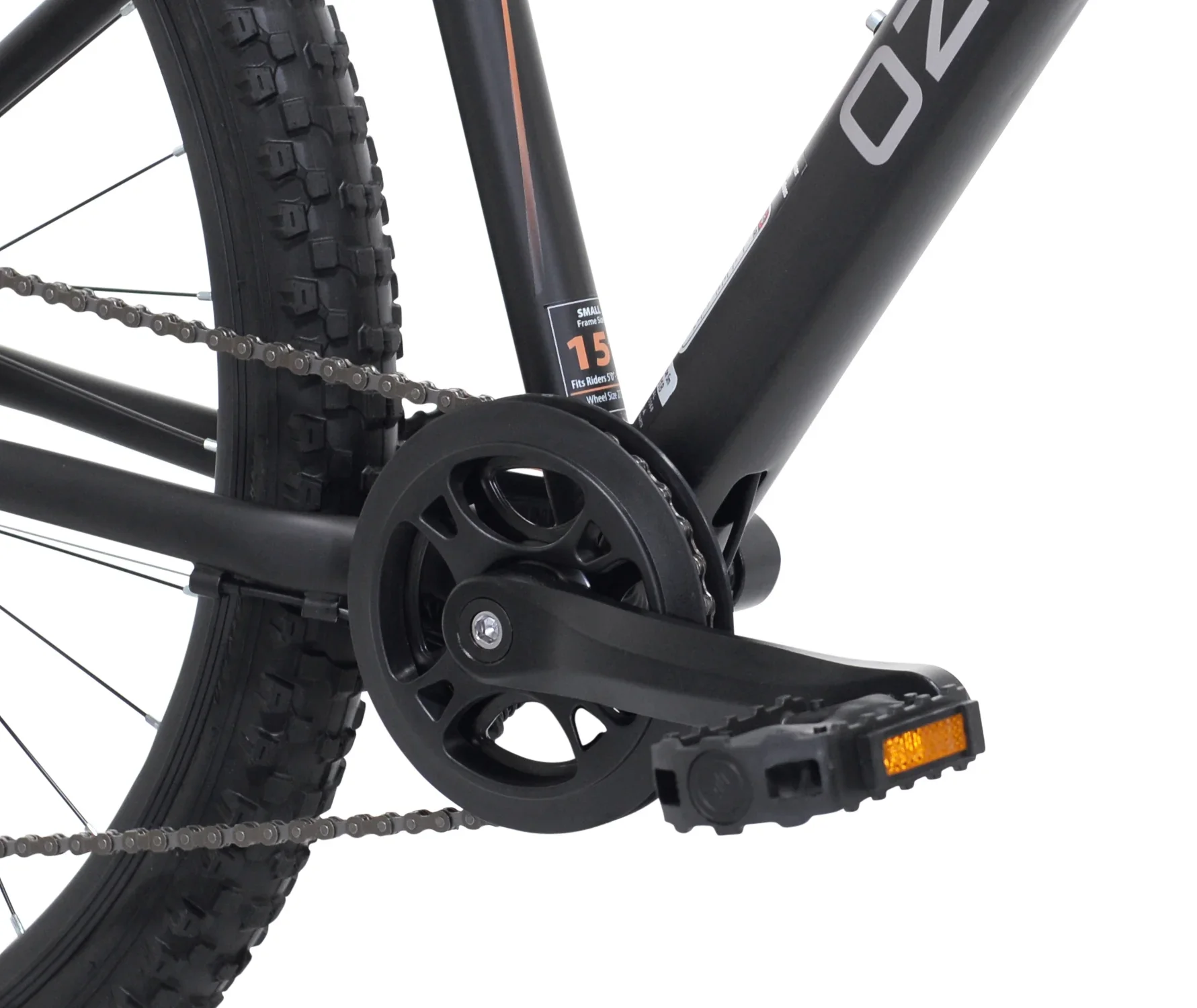 Ozark Trail 27.5 Vibe Mountain Bicycle, Small Frame, Fits Riders 5'0 - 5'6, Black, Adult, Unisex