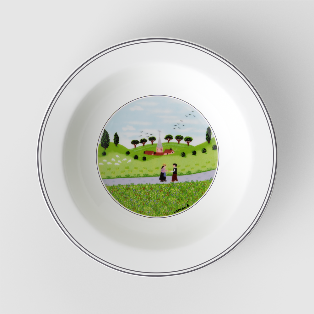 Design Naif Centerpiece bowl - Multi-colored, 7.5 oz, Premium Porcelain