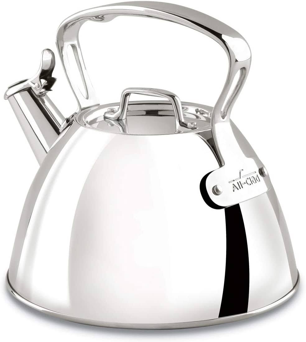 All-Clad E86199 Stainless Steel Tea Kettle 2-Quart Silver