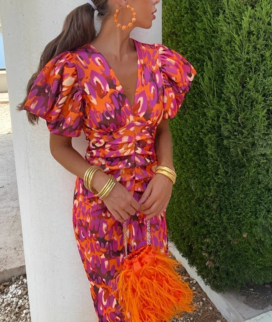 Kylie - Robe Florale Élégante
