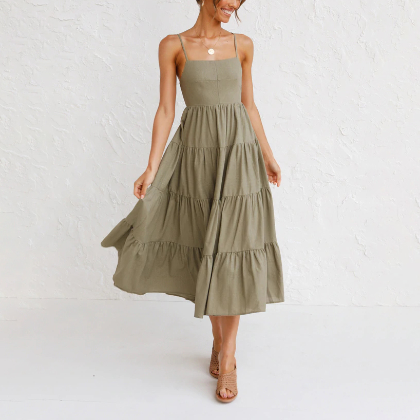 Robe à bretelles tendance
