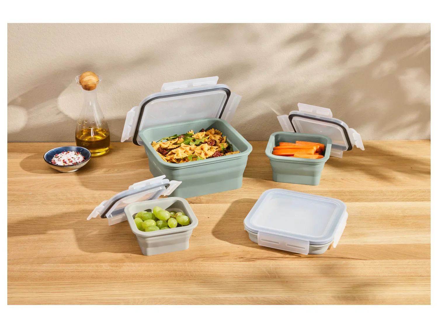 SILVERCREST Set de botes de conservation ou Bote repas pliable