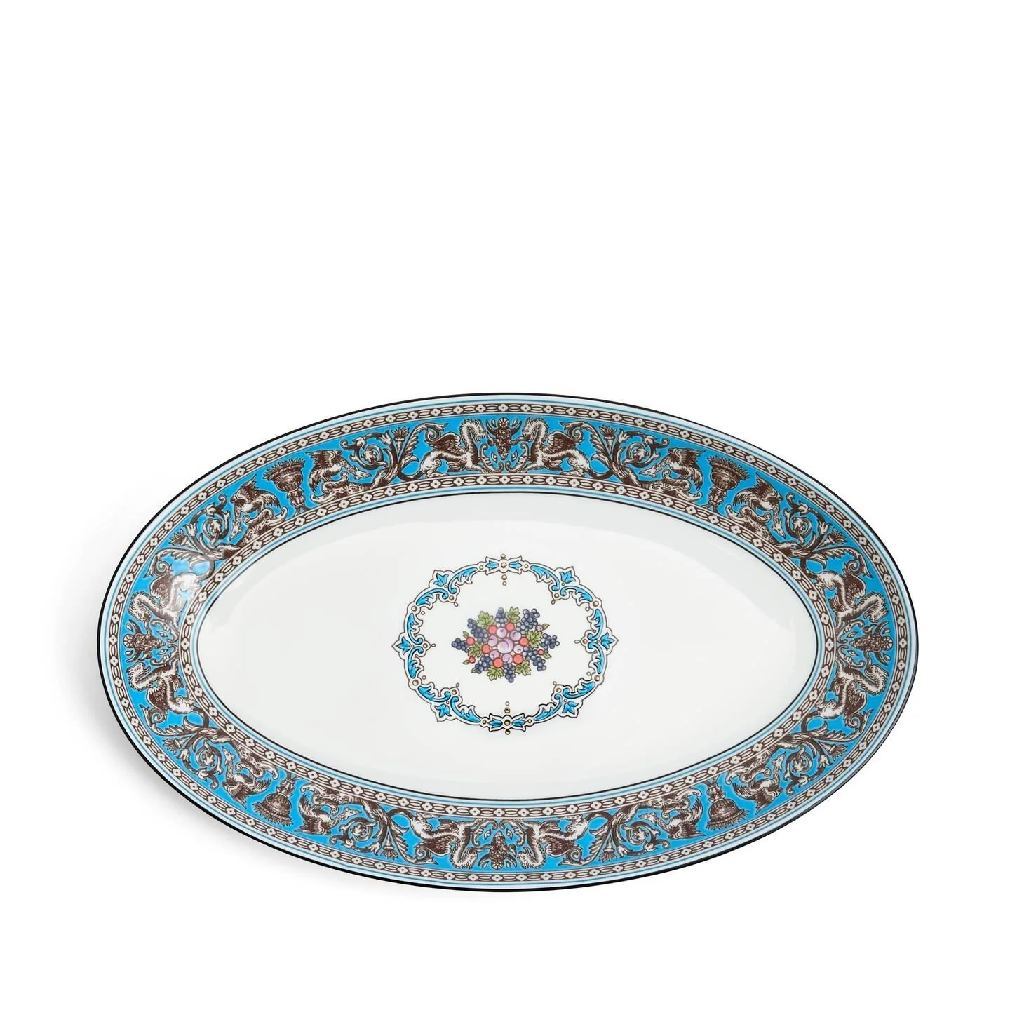 Florentine Turquoise Smal Oval Dish