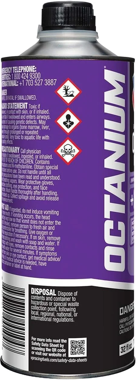 2855, Octanium Octane Booster Racing Formula Quart (8 Pack) - Image 4