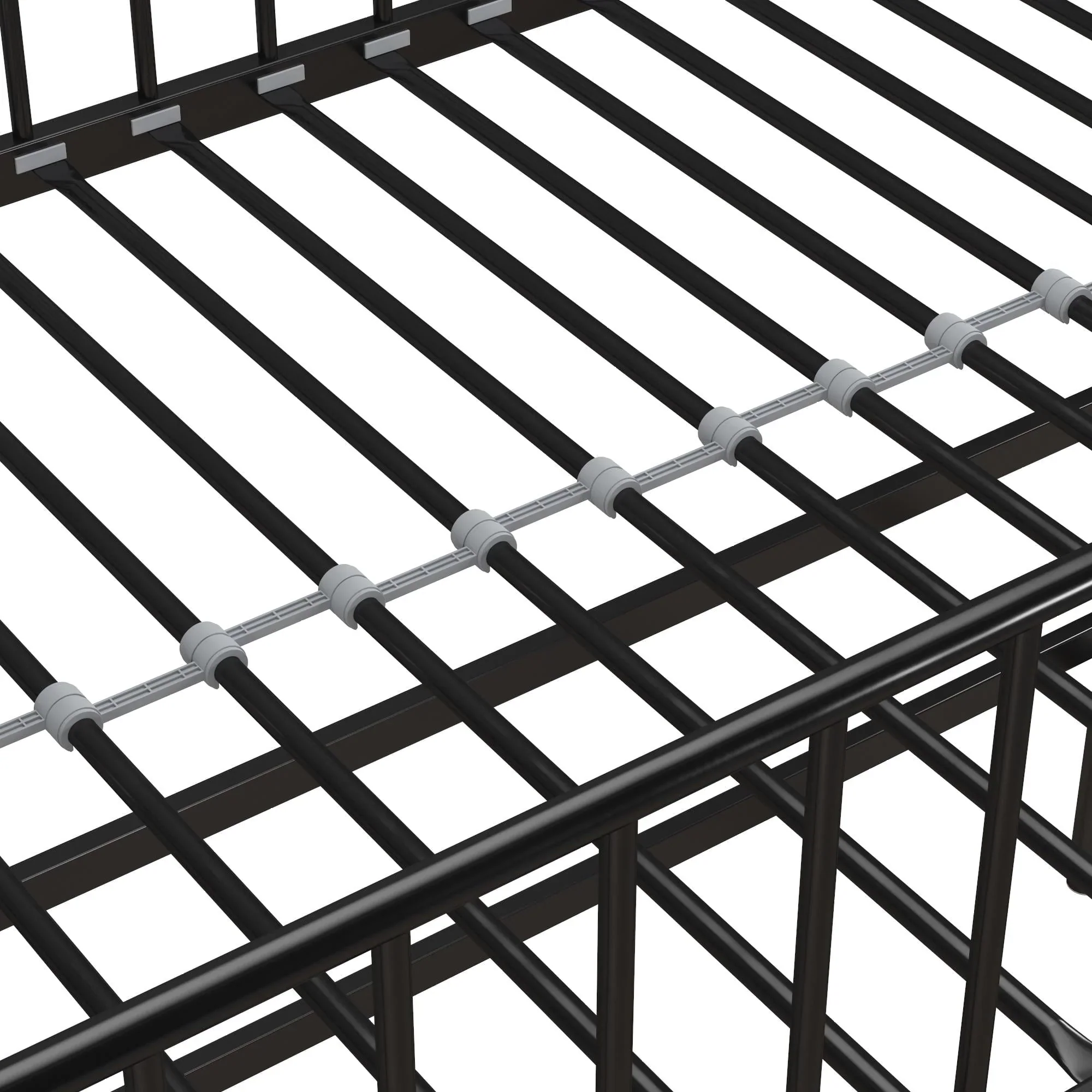 Better Homes & Gardens Kelsey Twin Metal Loft Bed, Black