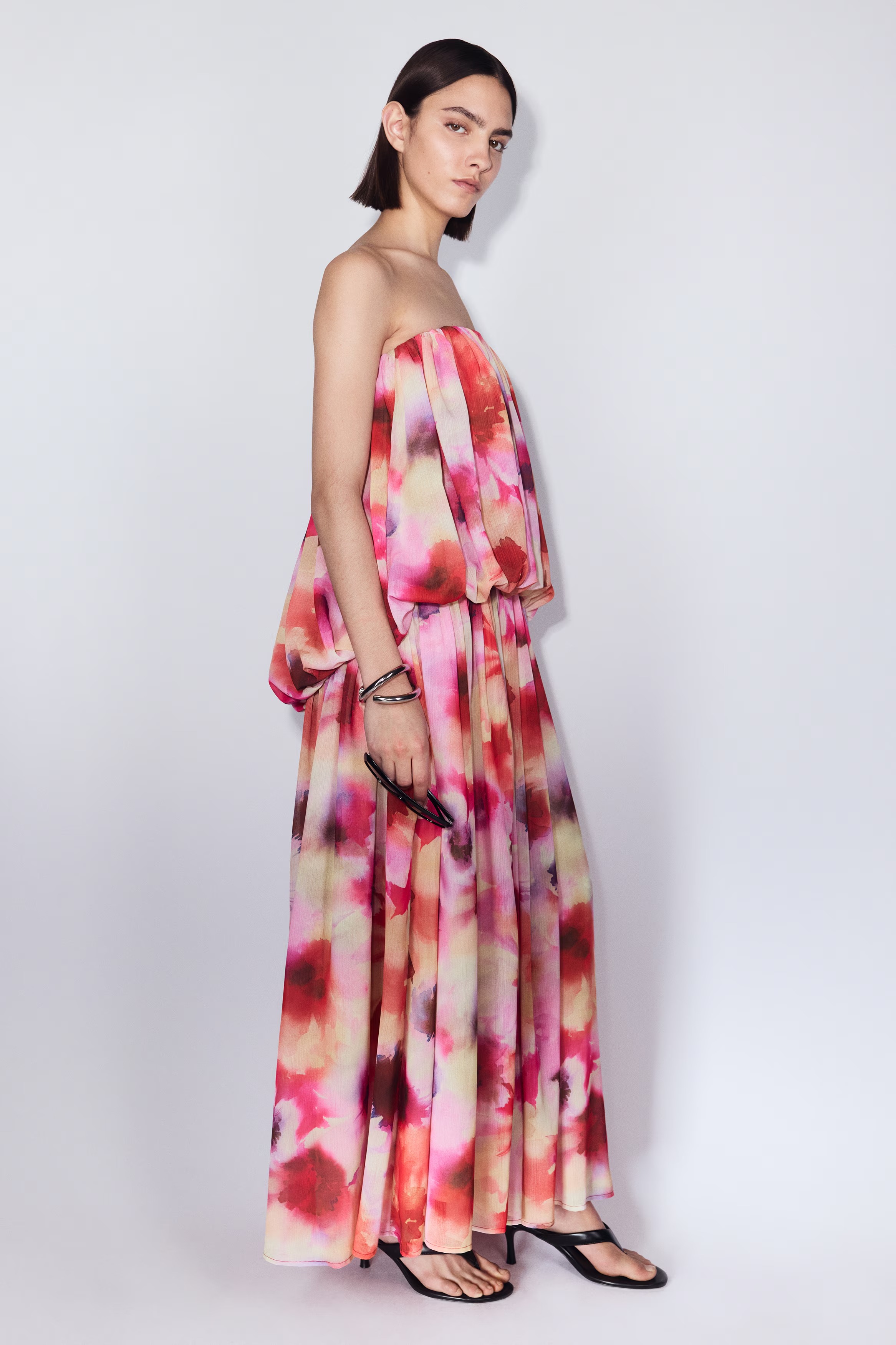Chiffon Bandeau Dress