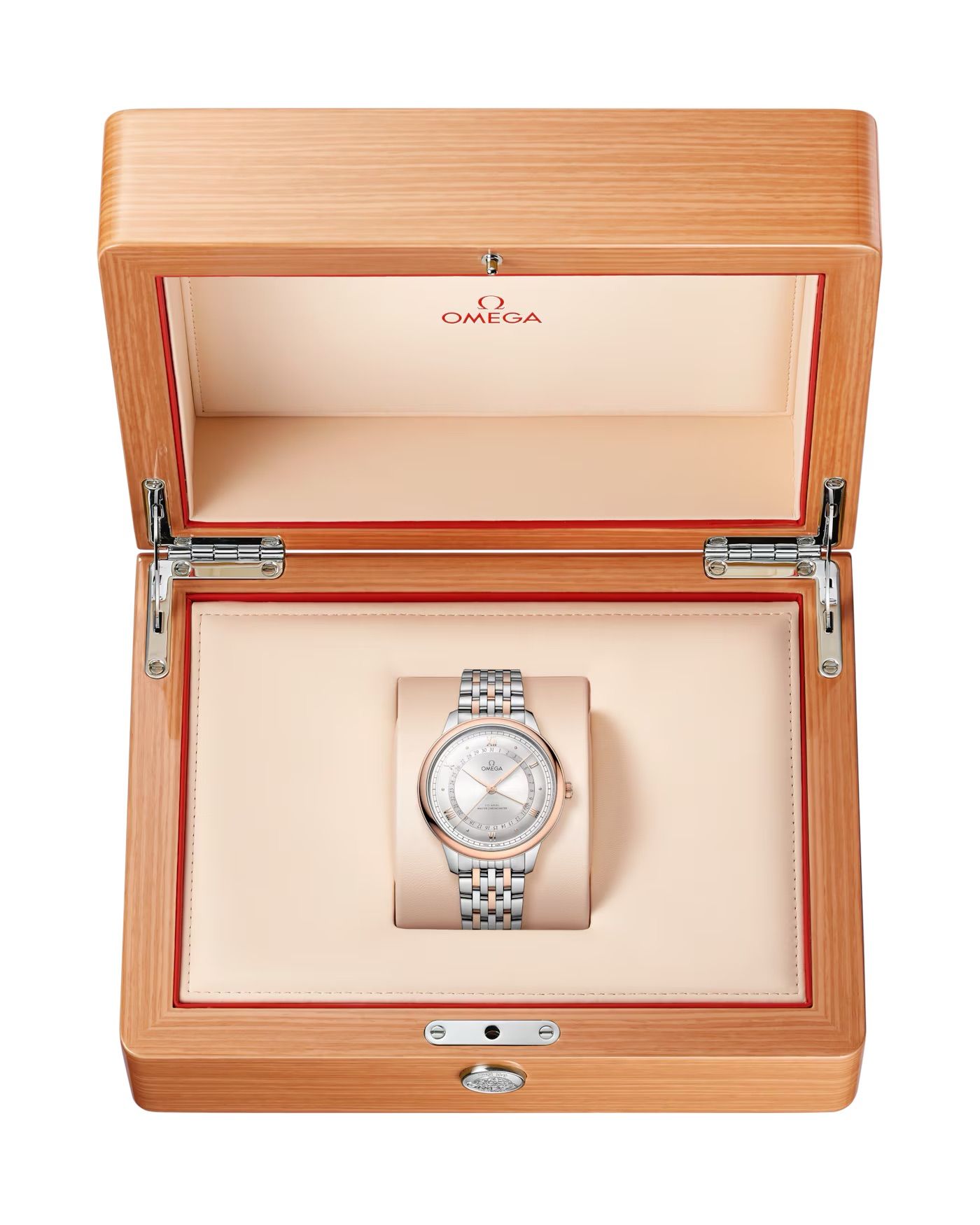 2025 Omega 434.20.42.22.02.001 De Ville Prestige 42mm Steel and Gold on Bracelet