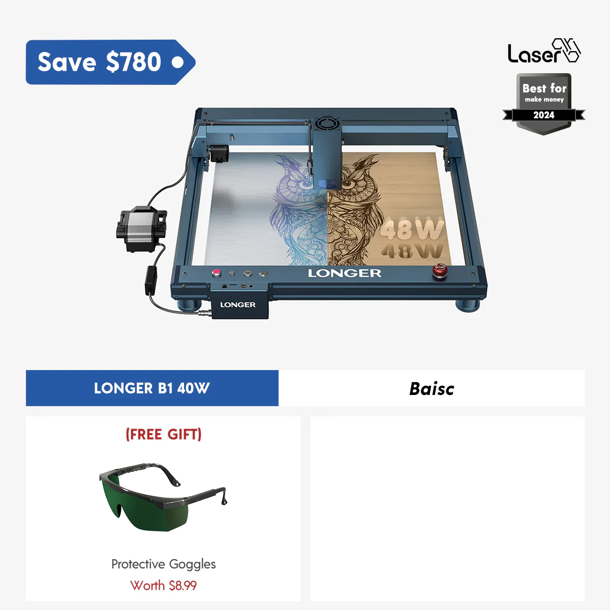 Machine de gravure laser Longer B1 30W/40W