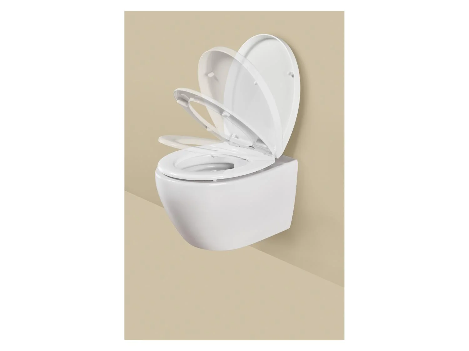 LIVARNO Abattant de WC en thermoplastique, avec fermeture en douceur