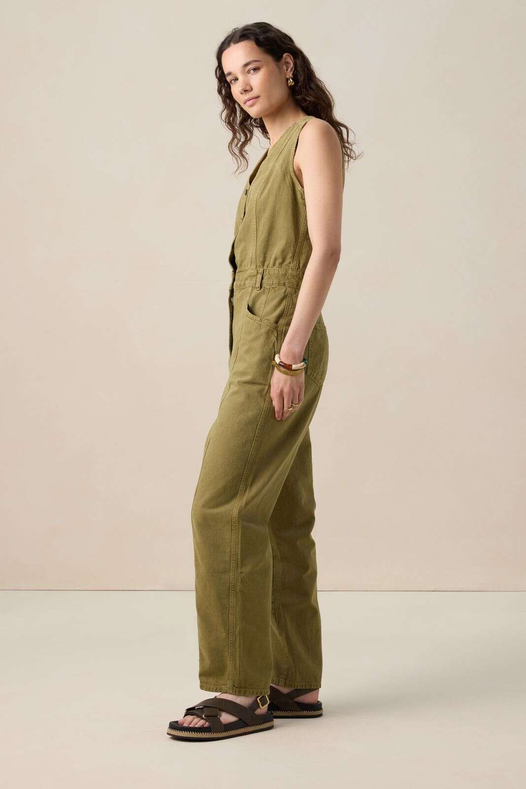Groene jumpsuit