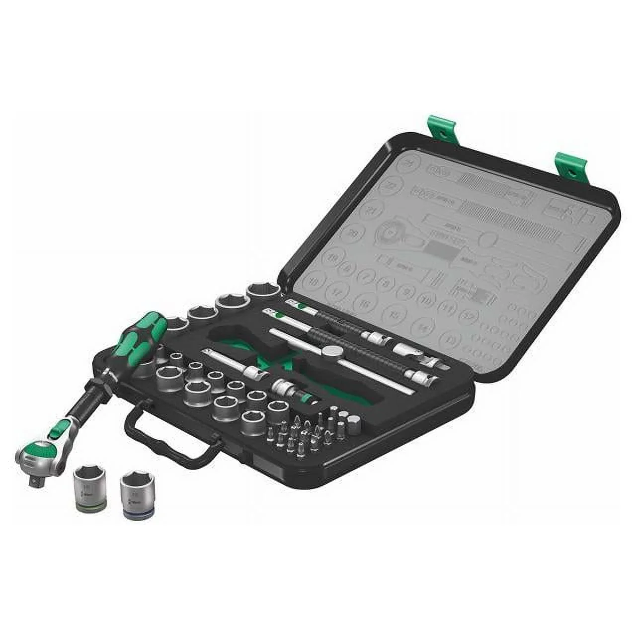 Wera Zyklop Metric 1/4�� & 1/2 Drive Speed Ratchet Socket/Bit Set (43-Piece Set)