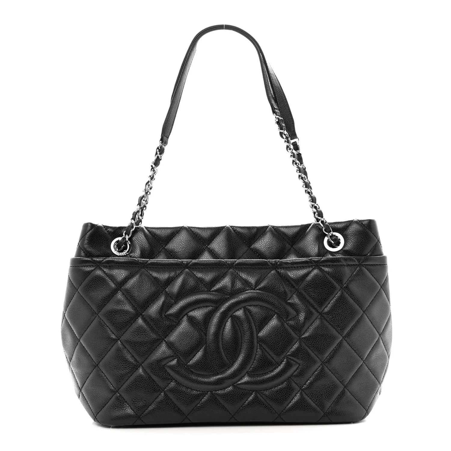 Caviar Quilted CC Timeless Soft Tote Black