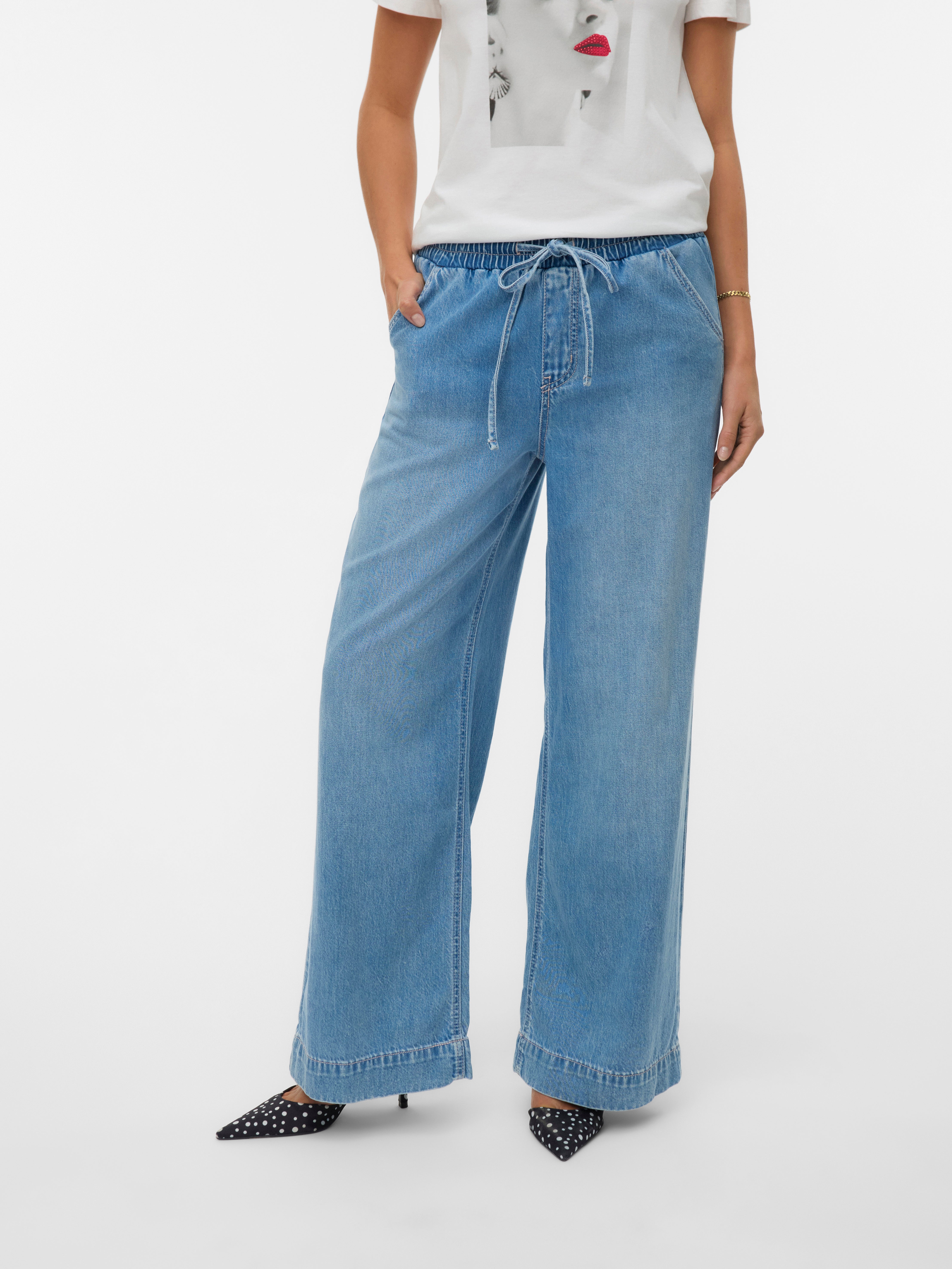 VERO MODA® VMALLISON Mid rise Wide Leg Fit Jeans