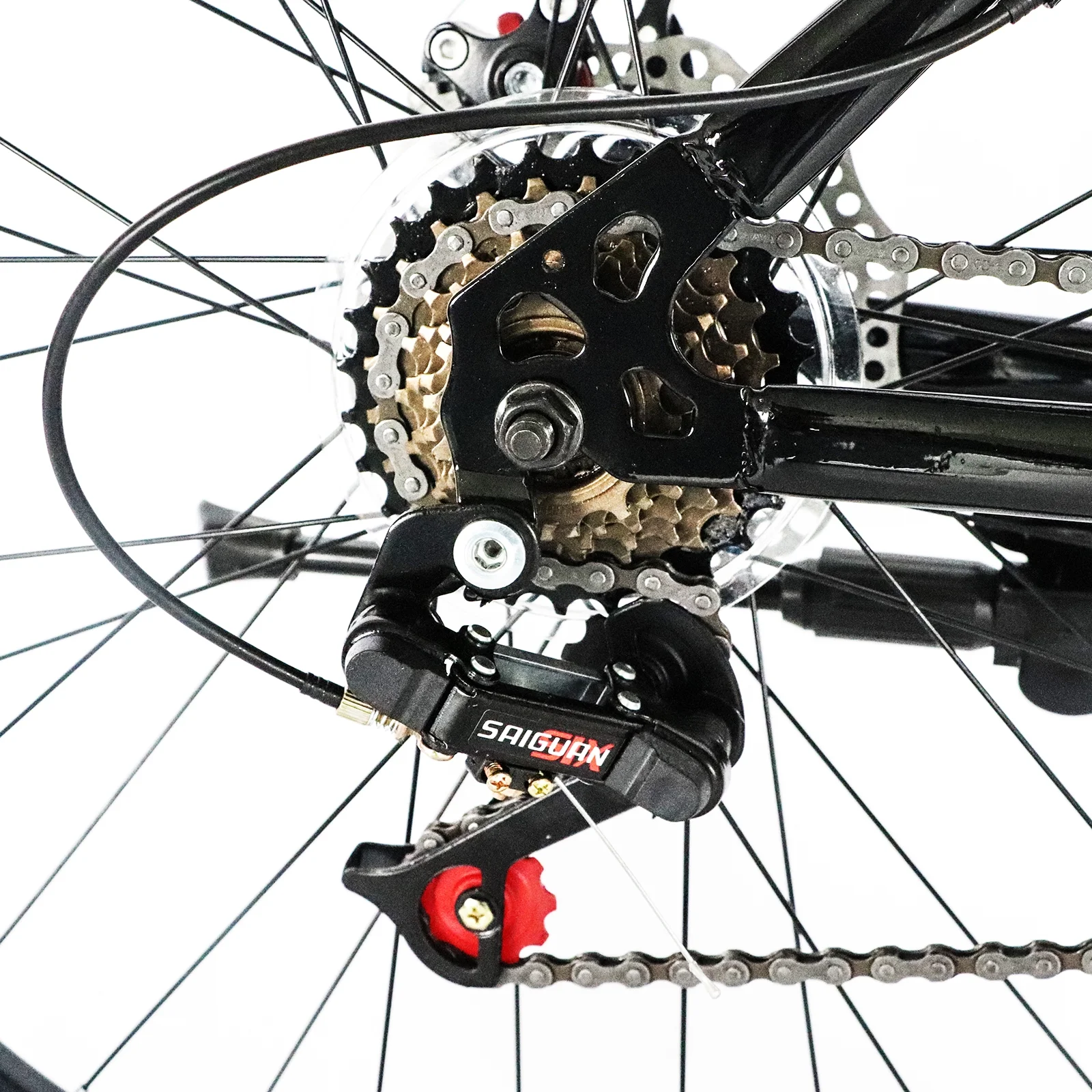 26 Inch 21 Speed??Explorer Red Black Mountain Bike - Image 3