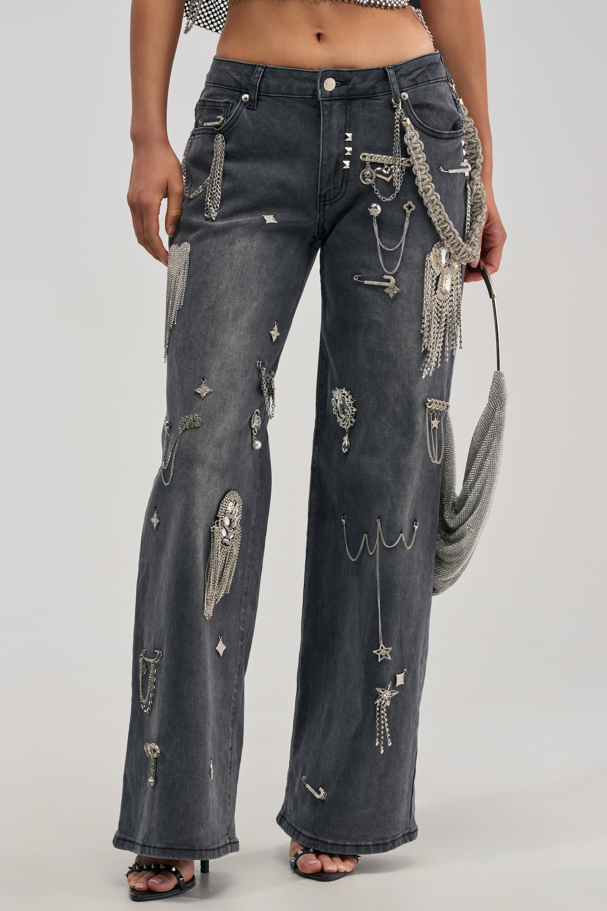 THE BEST ONE YET RELAXED FIT BLING DENIM JEANS - Akira Store
