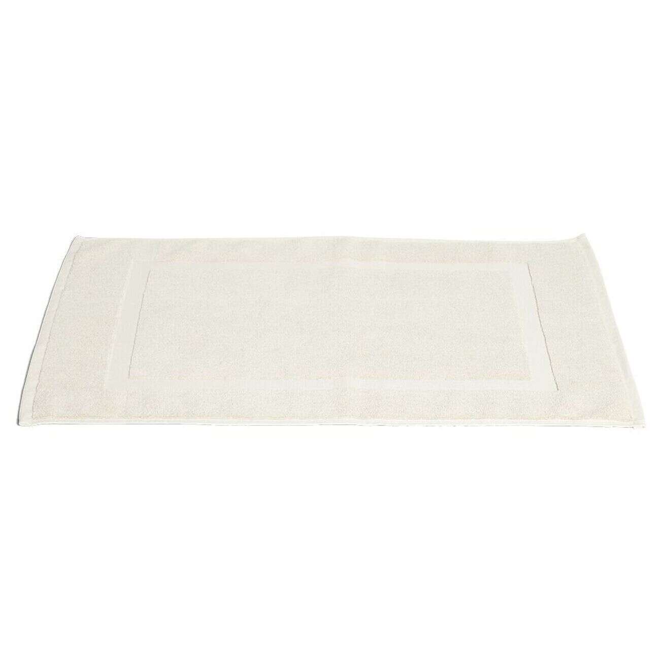 Tapis salle de bain coton beige 40x70cm