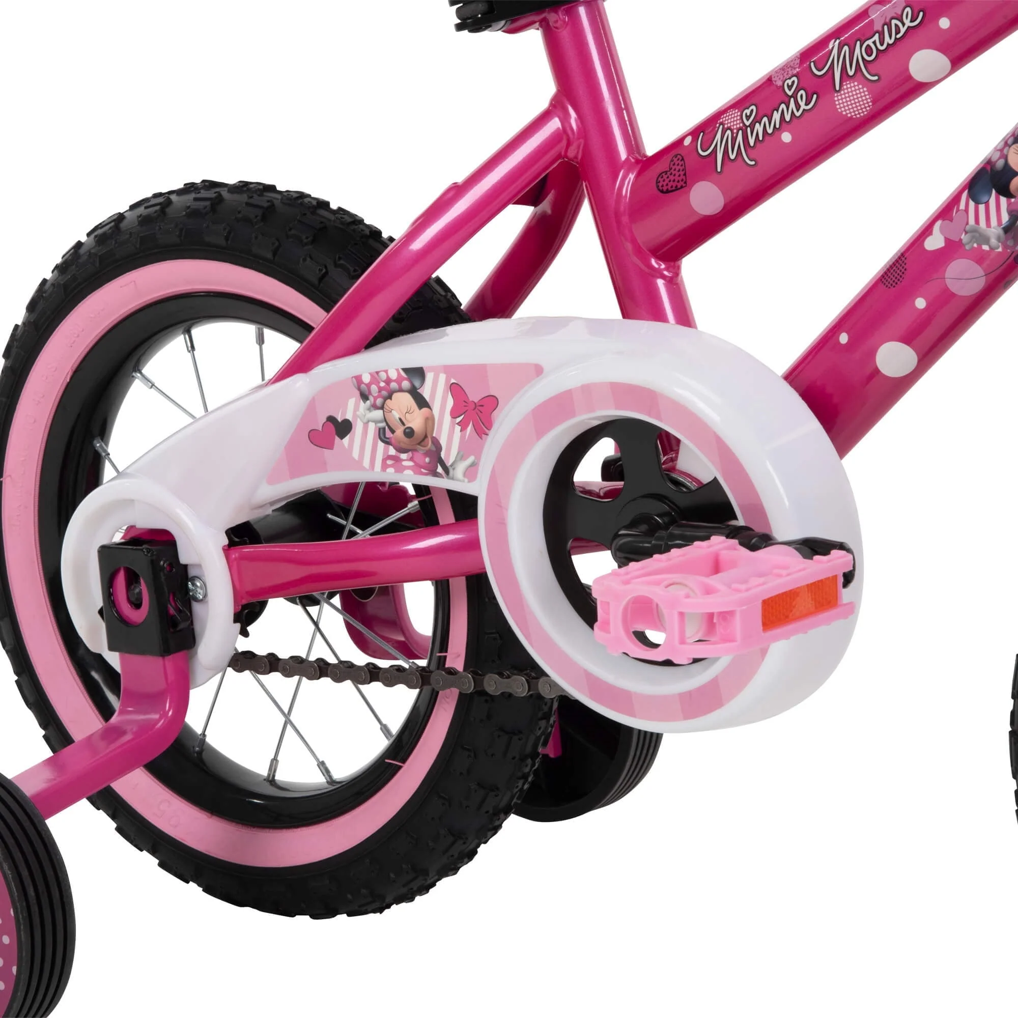 12 in. Minnie Mouse Bike with Training-Wheels for Girl's, Pink by - Image 9
