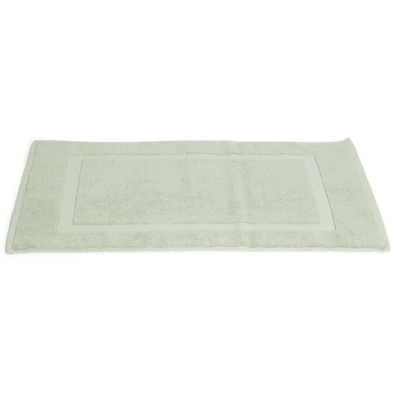 Tapis salle de bain coton vert 70x40 cm