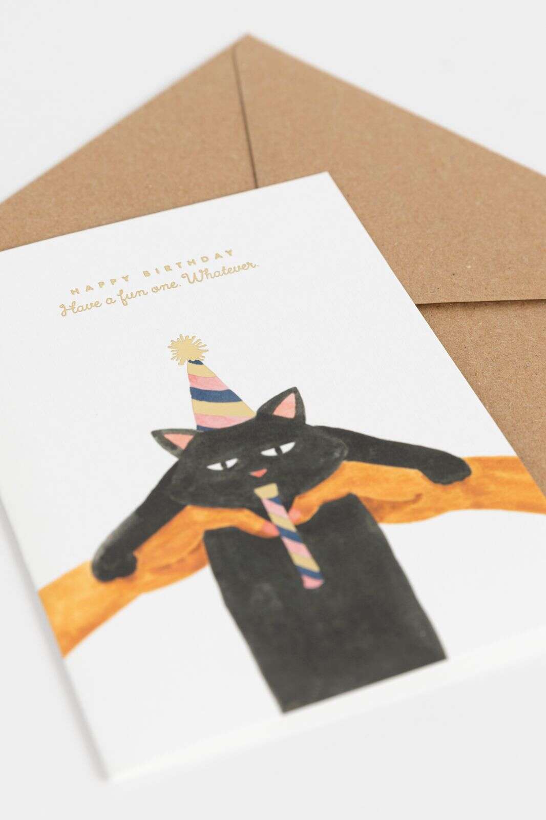 Postkaart Happy Birthday cat