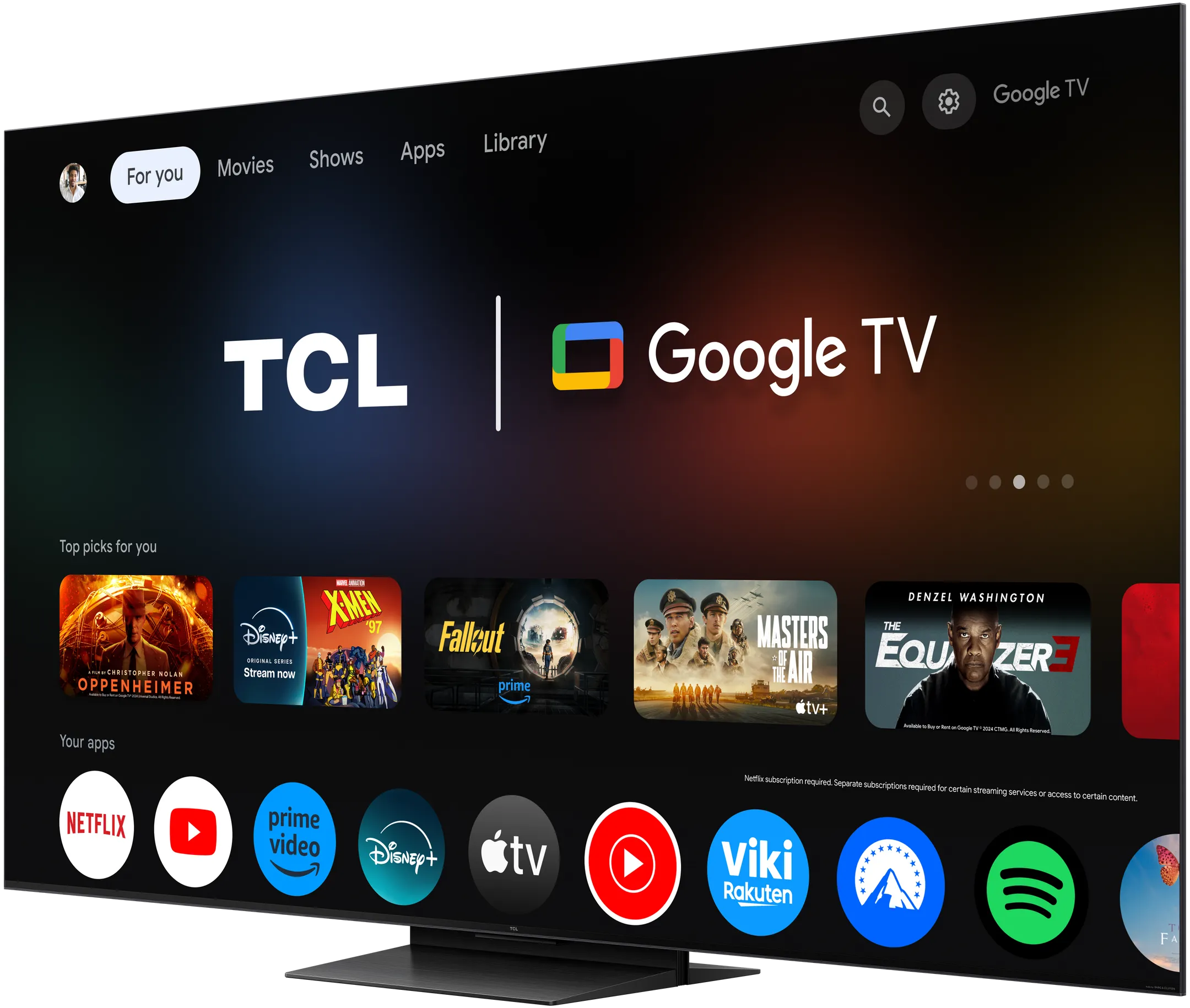 TCL QD Mini-LED 4K TV 50C79K (2025) - 50 inch