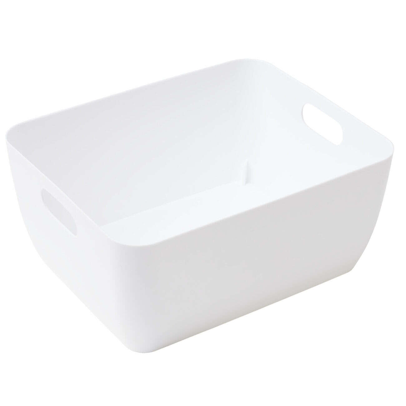 Panière de rangement en plastique 19,5x15,5xH9cm (3 modèles)