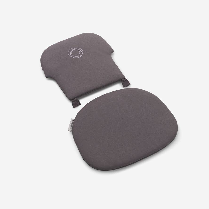 Ensemble coussin bébé girafe Bugaboo pour chaise bébé girafe, dossier et assise, gris orageux