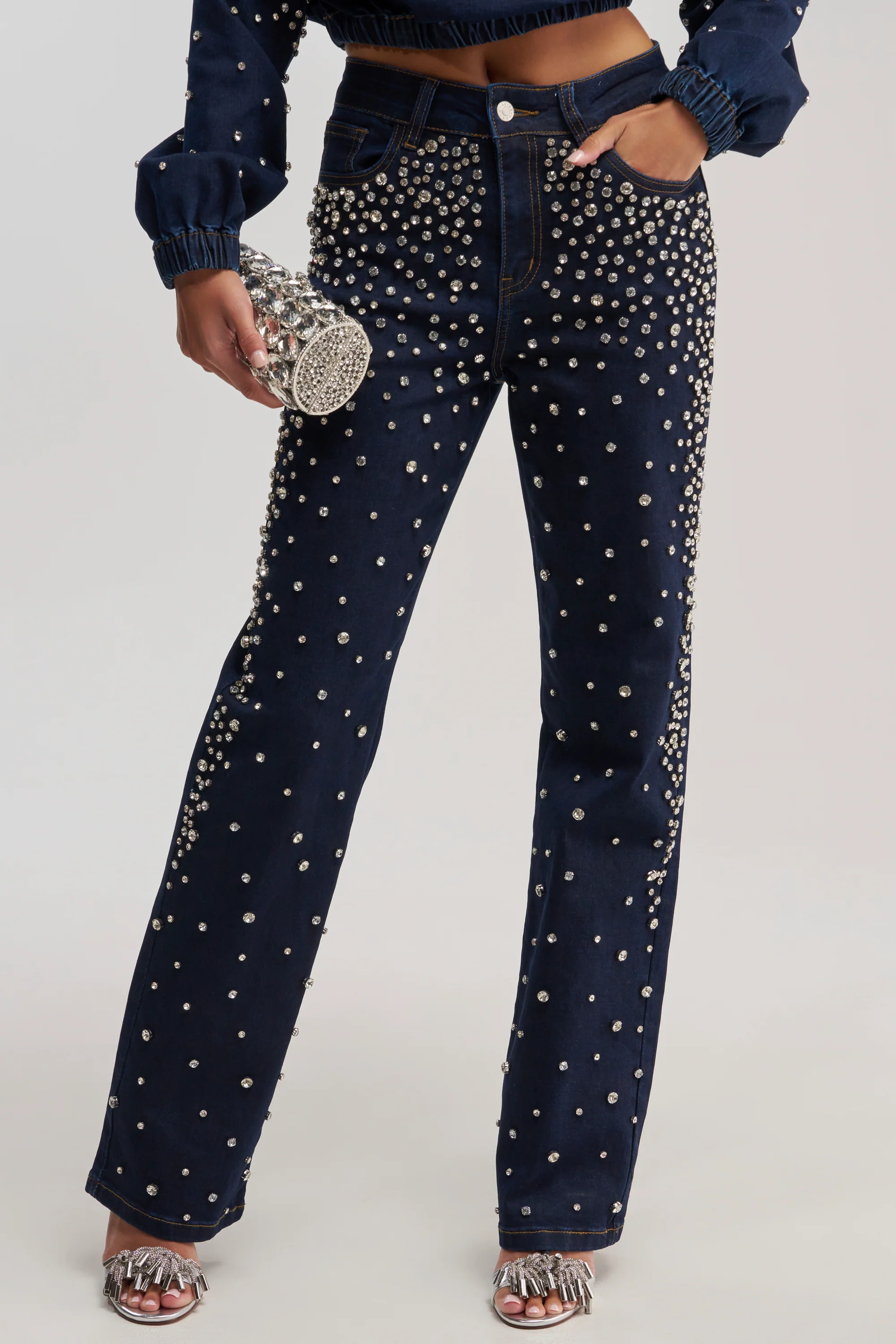 SPARKLE SPARKLE EMBELLISHED DENIM - Akira Store