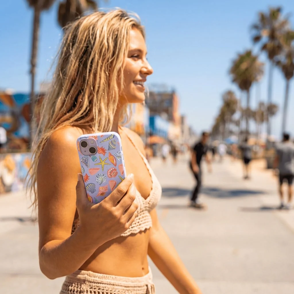 Powder Blue Mermaid Finds iPhone 17 Pro Case