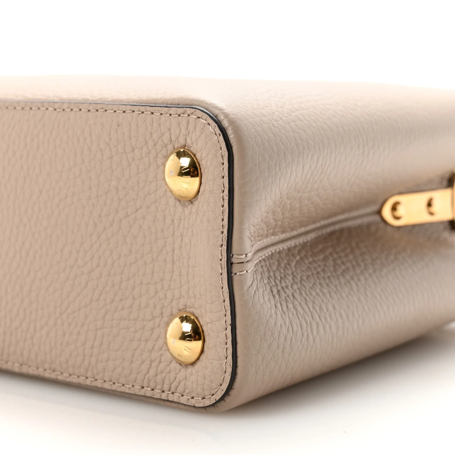 Taurillon Snakeskin Capucines BB Galet