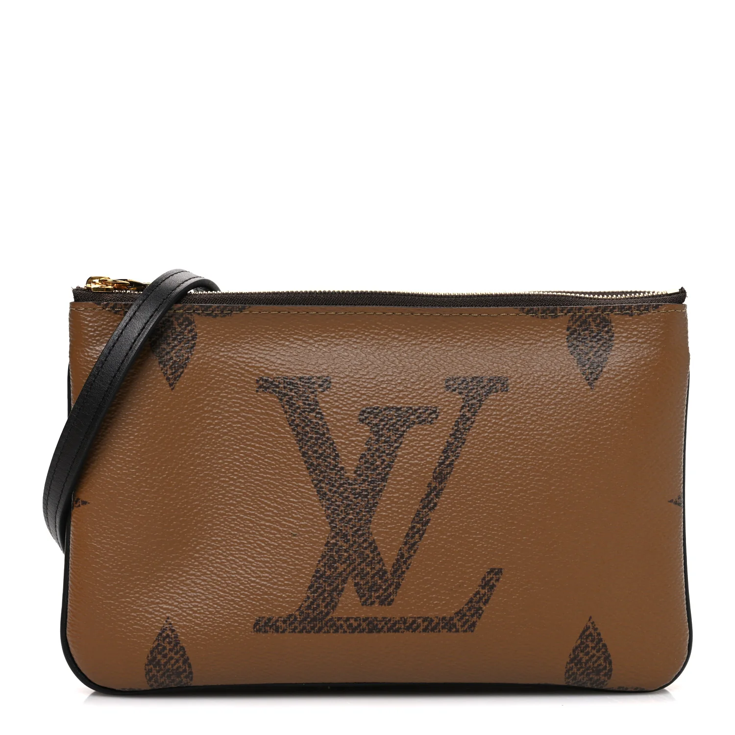 Reverse Monogram Giant Double Zip Pochette