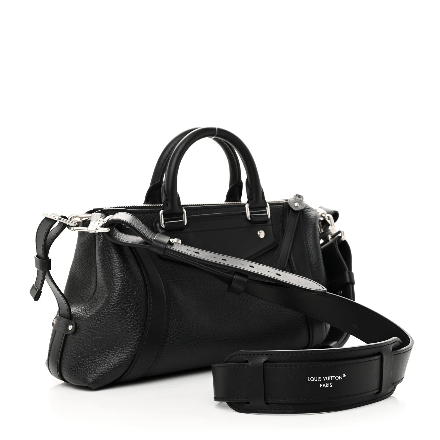 Pixel Lambskin LV Biker PM Black